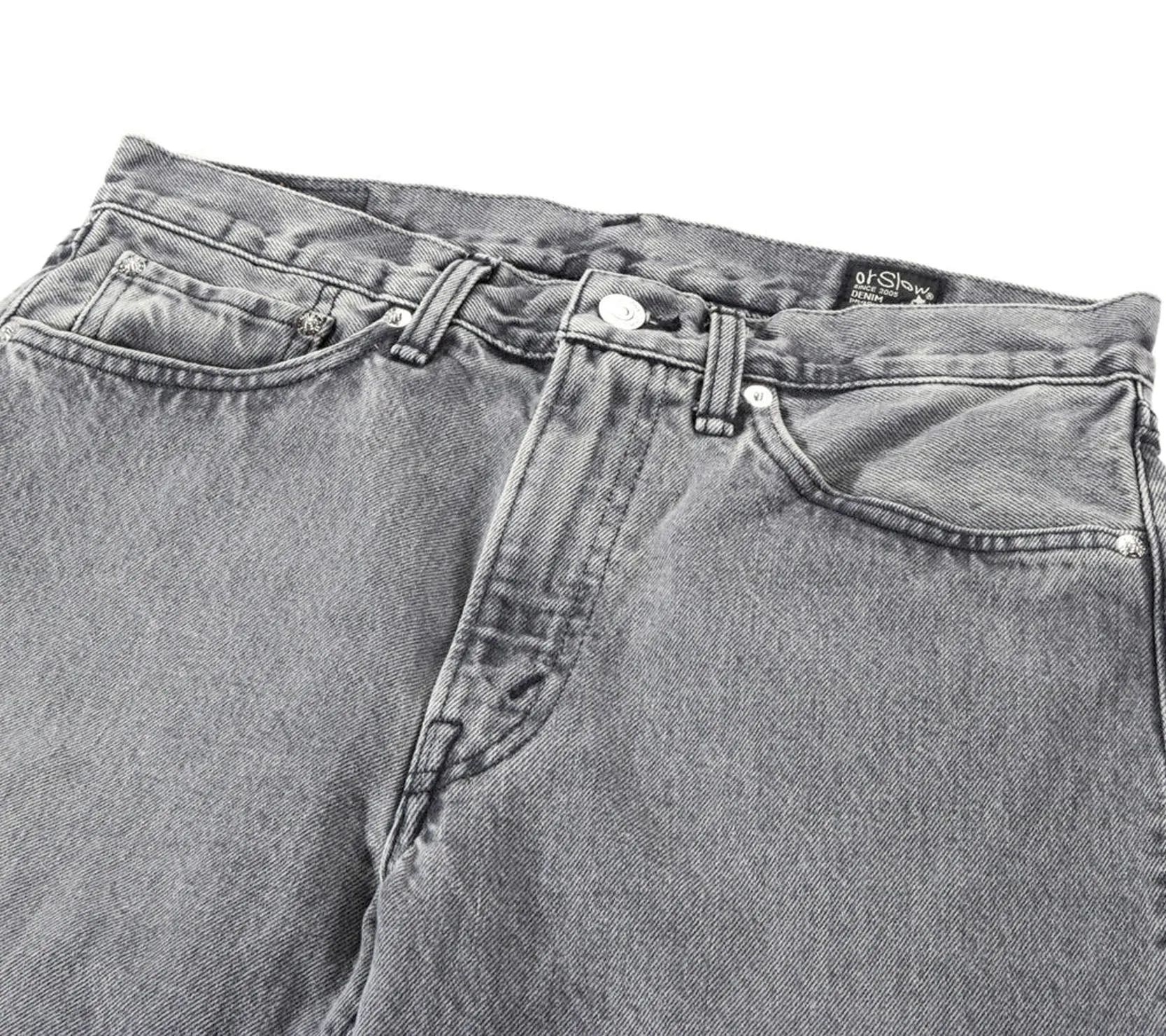 107 Ivy Fit Denim | Black Denim Bleach