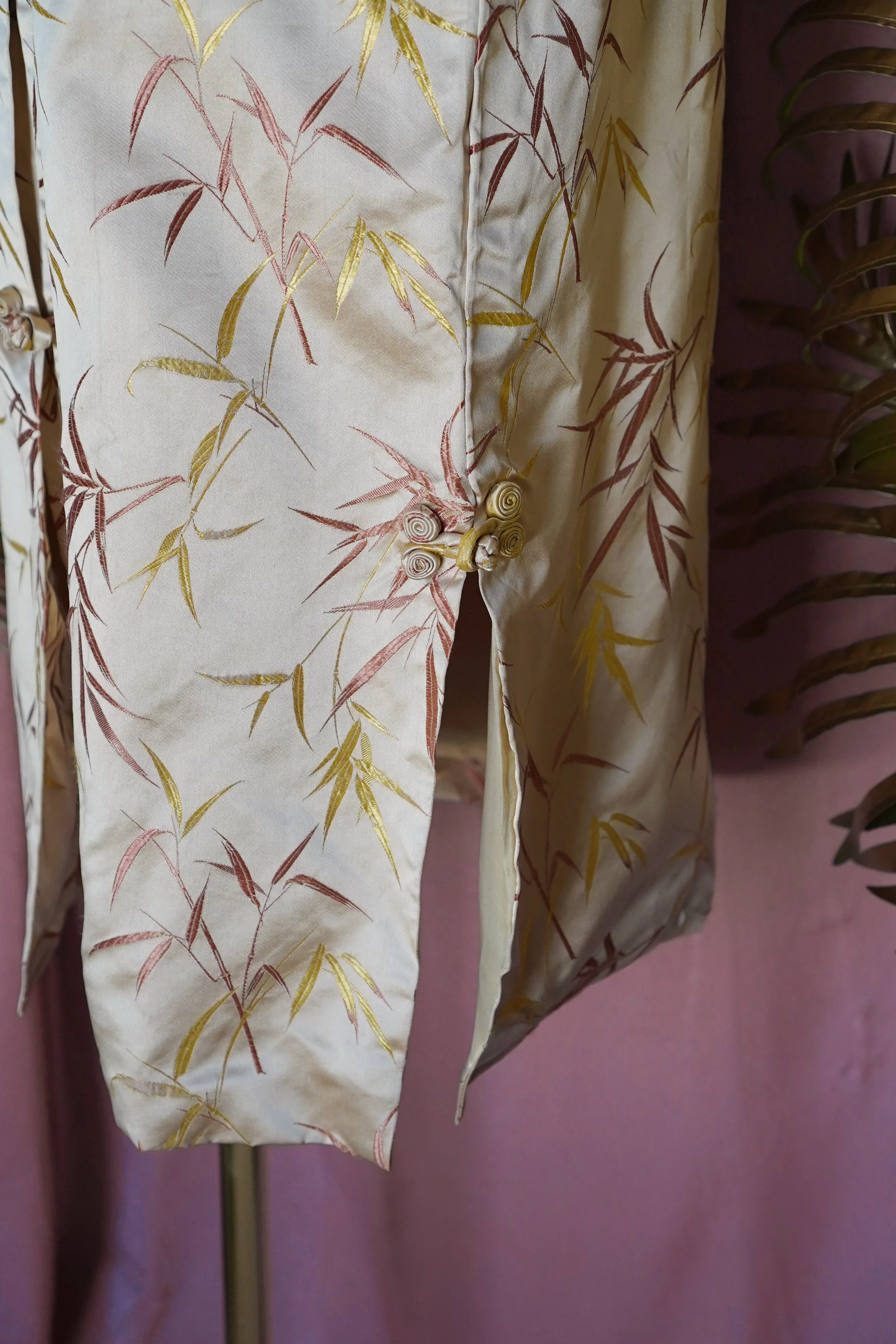 1950s Silk Hayashi Jacquard Kimono Jacket
