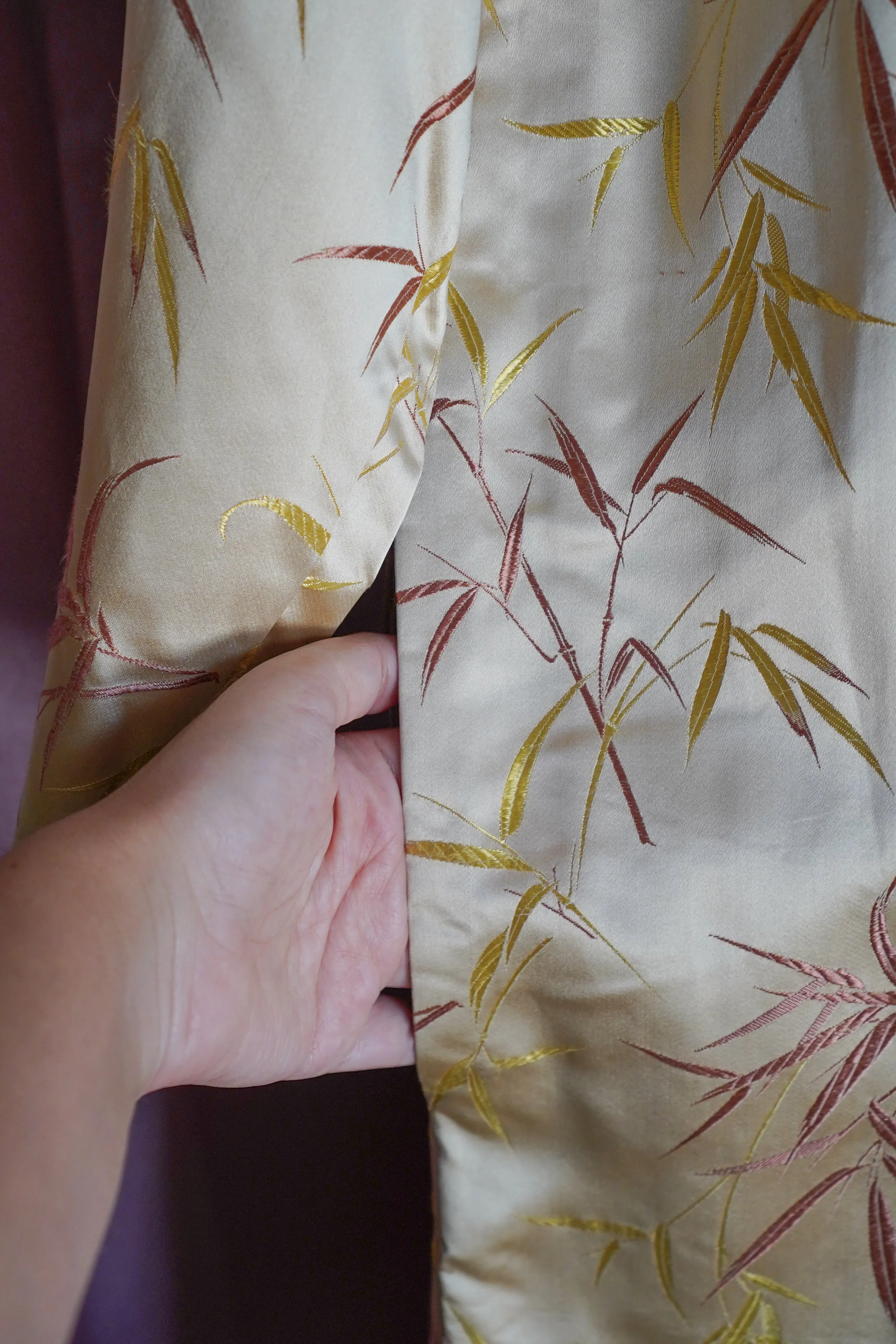 1950s Silk Hayashi Jacquard Kimono Jacket