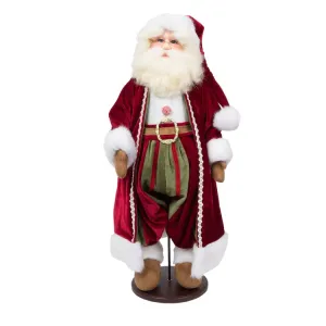 28" Deck The Halls Santa Doll with Stand 28" Deck The Halls Santa Doll with Stand