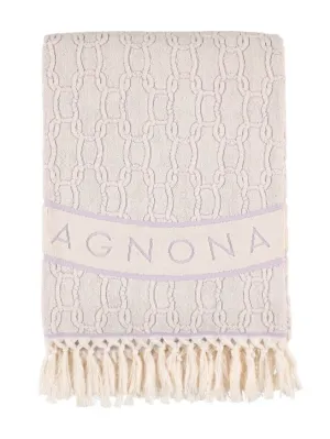 Agnona   Chain jacquard towel 