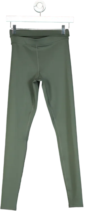 Alo Yoga Green High-Waist Leggings UK XS