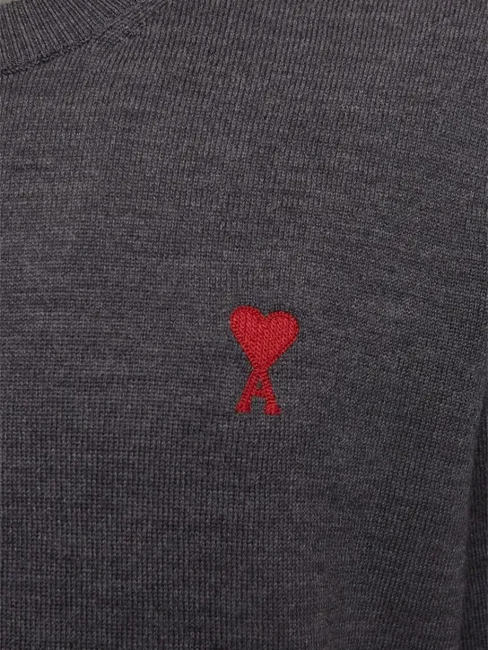 AMI Paris   Red adc wool sweater 