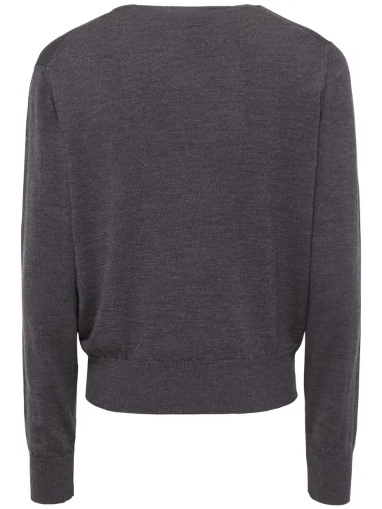 AMI Paris   Red adc wool sweater 