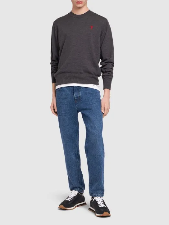 AMI Paris   Red adc wool sweater 