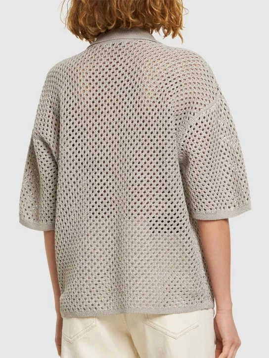 Brunello Cucinelli   Cotton knit V-neck sweater 