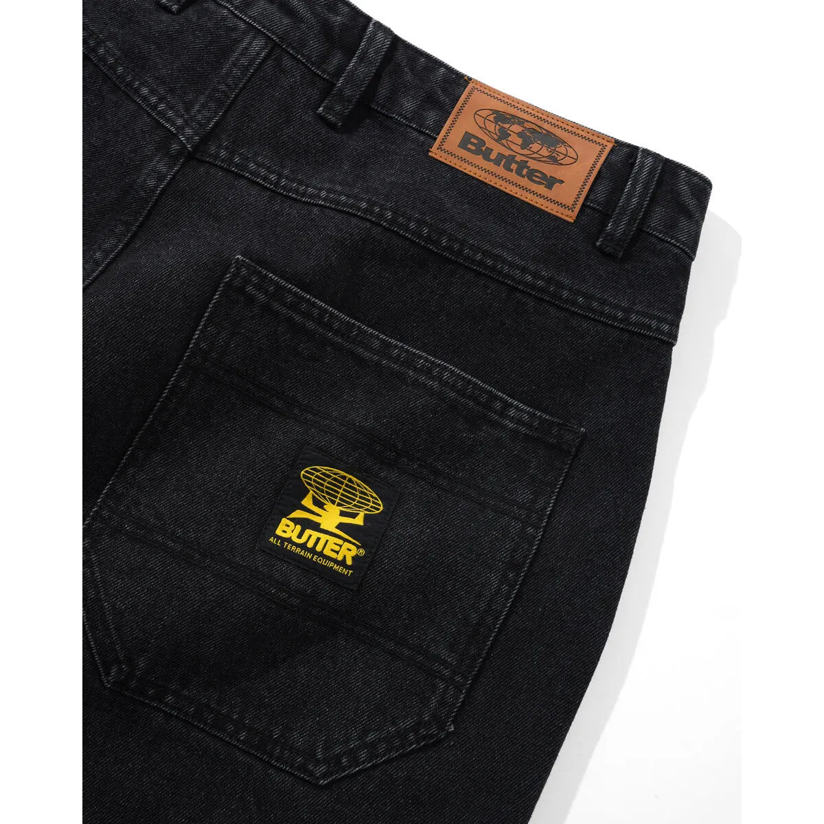 Butter Goods - Patch Pocket Denim Jeans Washed Black
