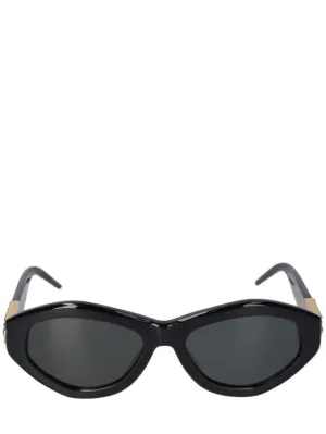 Casablanca   Monogram plaque oval sunglasses 