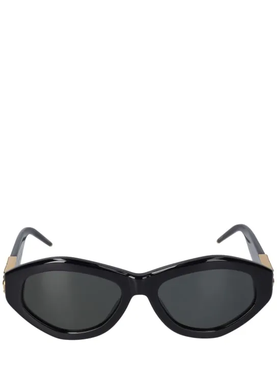 Casablanca   Monogram plaque oval sunglasses 