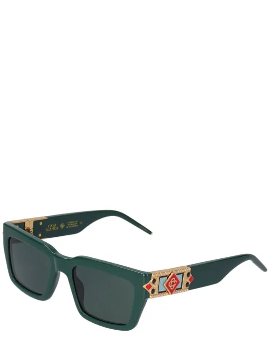 Casablanca   Monogram plaque squared sunglasses 