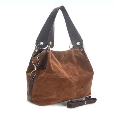 Chic Flannel Shoulder Handbag
