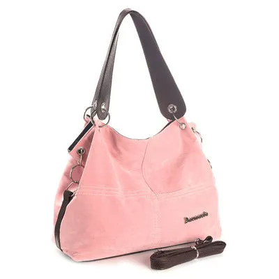 Chic Flannel Shoulder Handbag