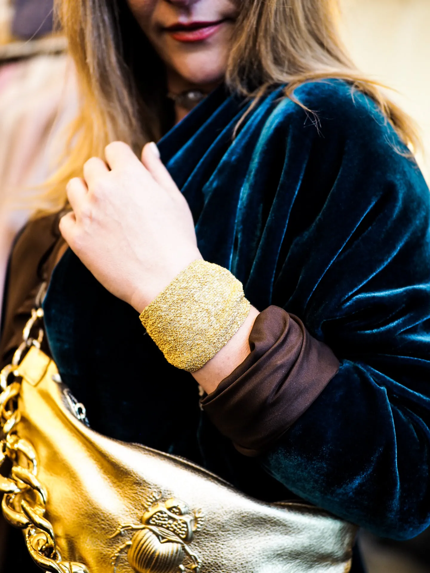 Cocoon coat (silk Velvet)- Rose Wood
