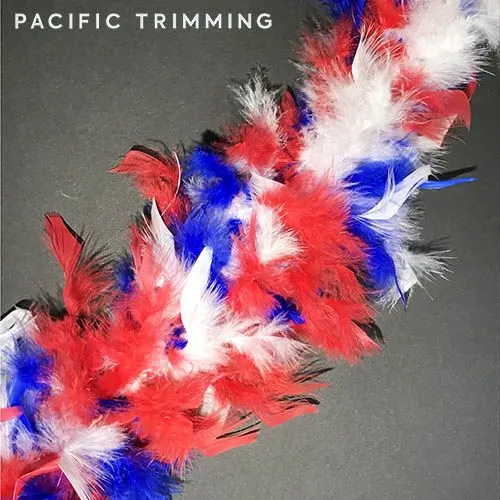 Colorful Chandelle Boa Feather Trim