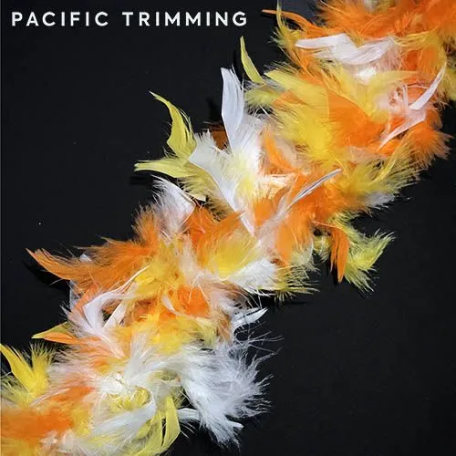 Colorful Chandelle Boa Feather Trim
