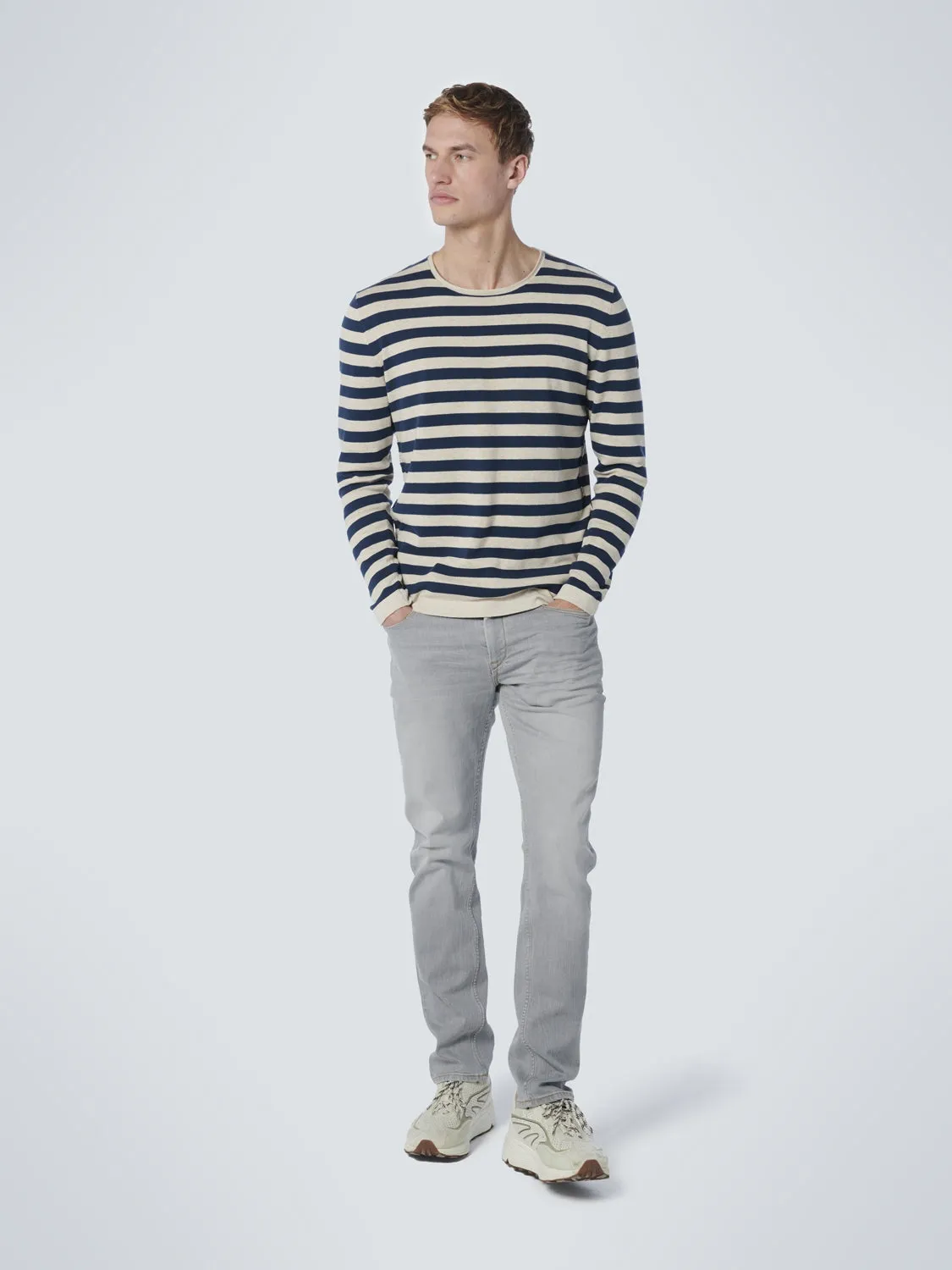 Denim, Regular 711, Light Grey, Stretch | Light Grey Denim