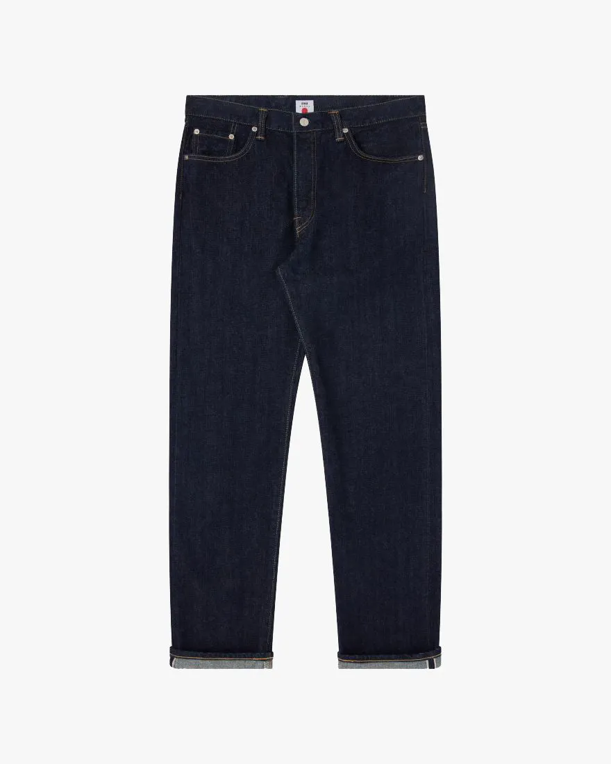 Edwin Made In Japan Regular Straight Mens Jeans - 14oz Kurabo Recycled Red Selvage Denim / Blue Rinsed