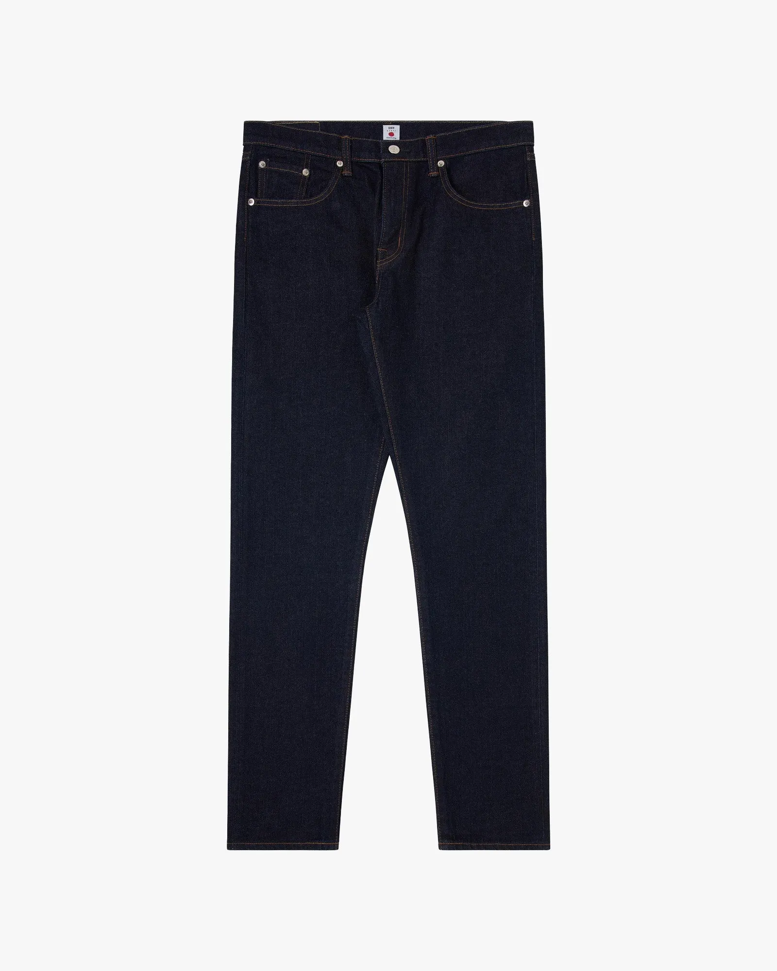 Edwin Made In Japan Slim Tapered Mens Jeans - 13oz Kaihara Pure Indigo Stretch Denim / Blue Rinsed