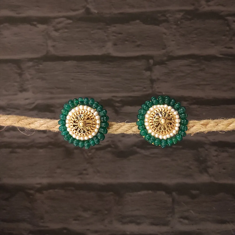 Emerald Oversized Studs
