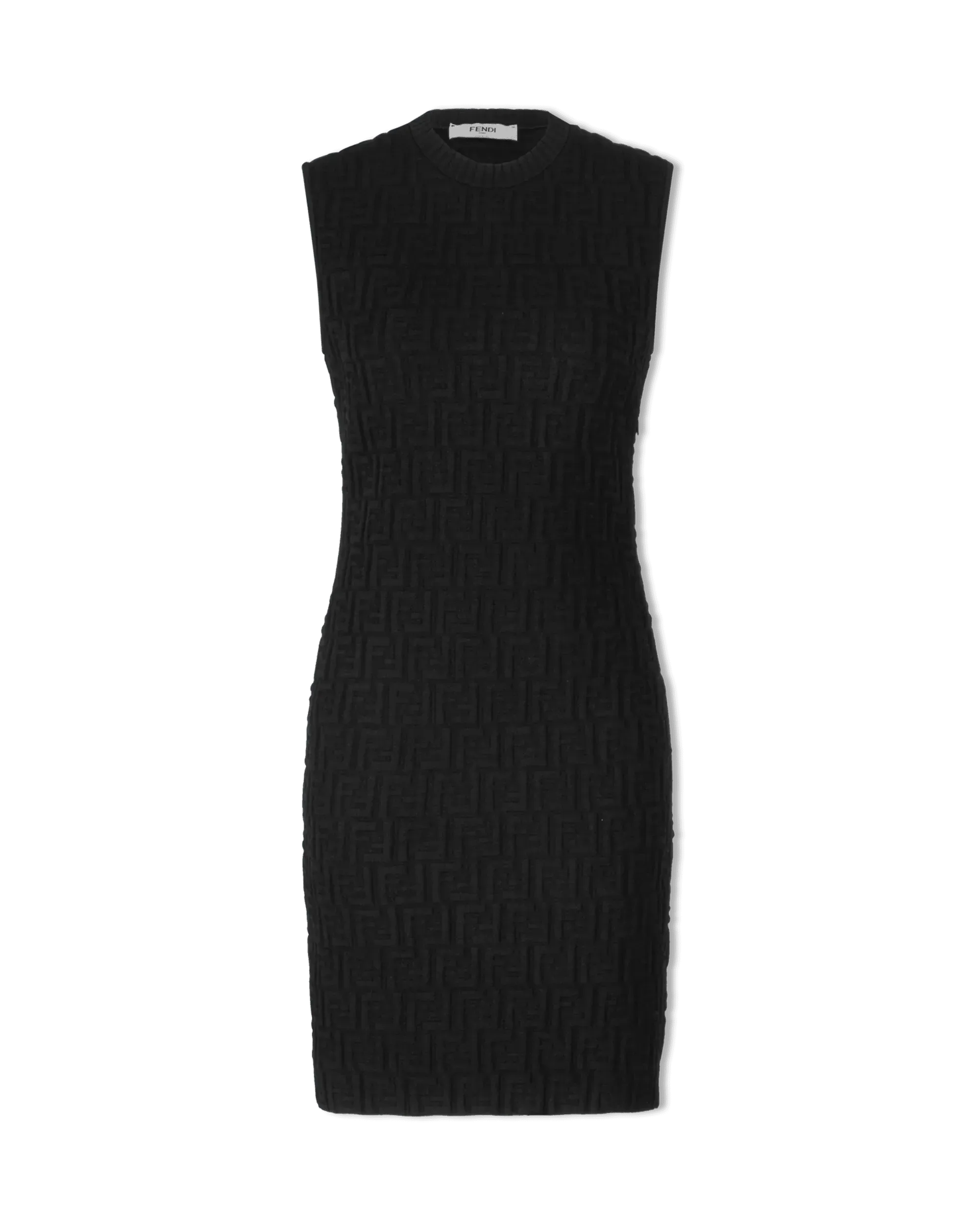 FF Embossed Sleeveless Dress