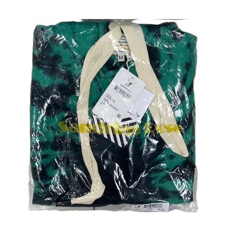 Free People x Sandrine Rose Tie Dye Oversized Hoodie Size Medium Black Green