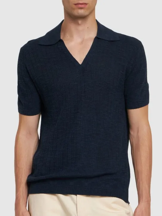 Frescobol Carioca   Joaquim cotton blend polo 