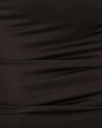 Gaia Asymmetrical Bodycon Dress | Black