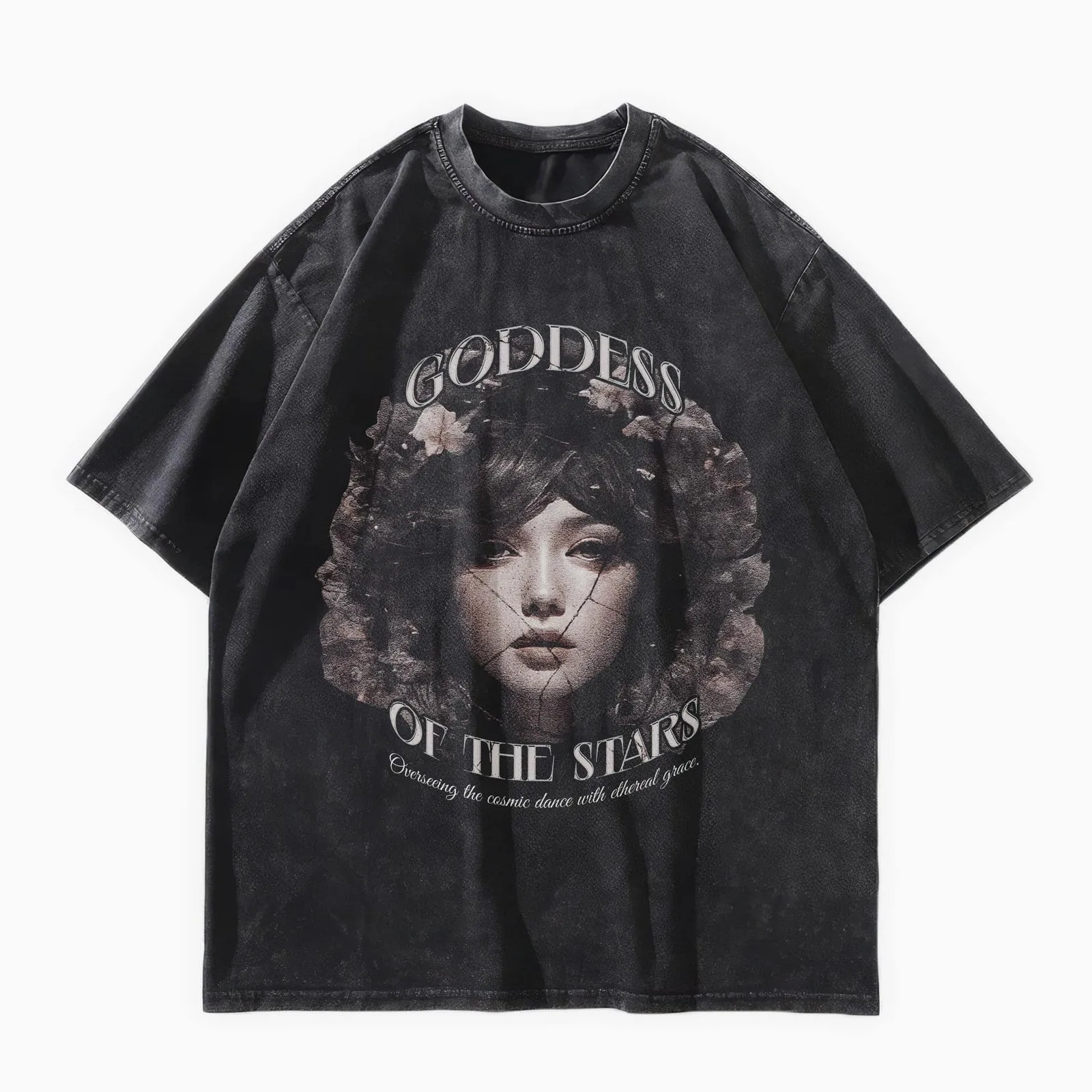 Goddess Of The Stars Oversized Washed T-Shirt