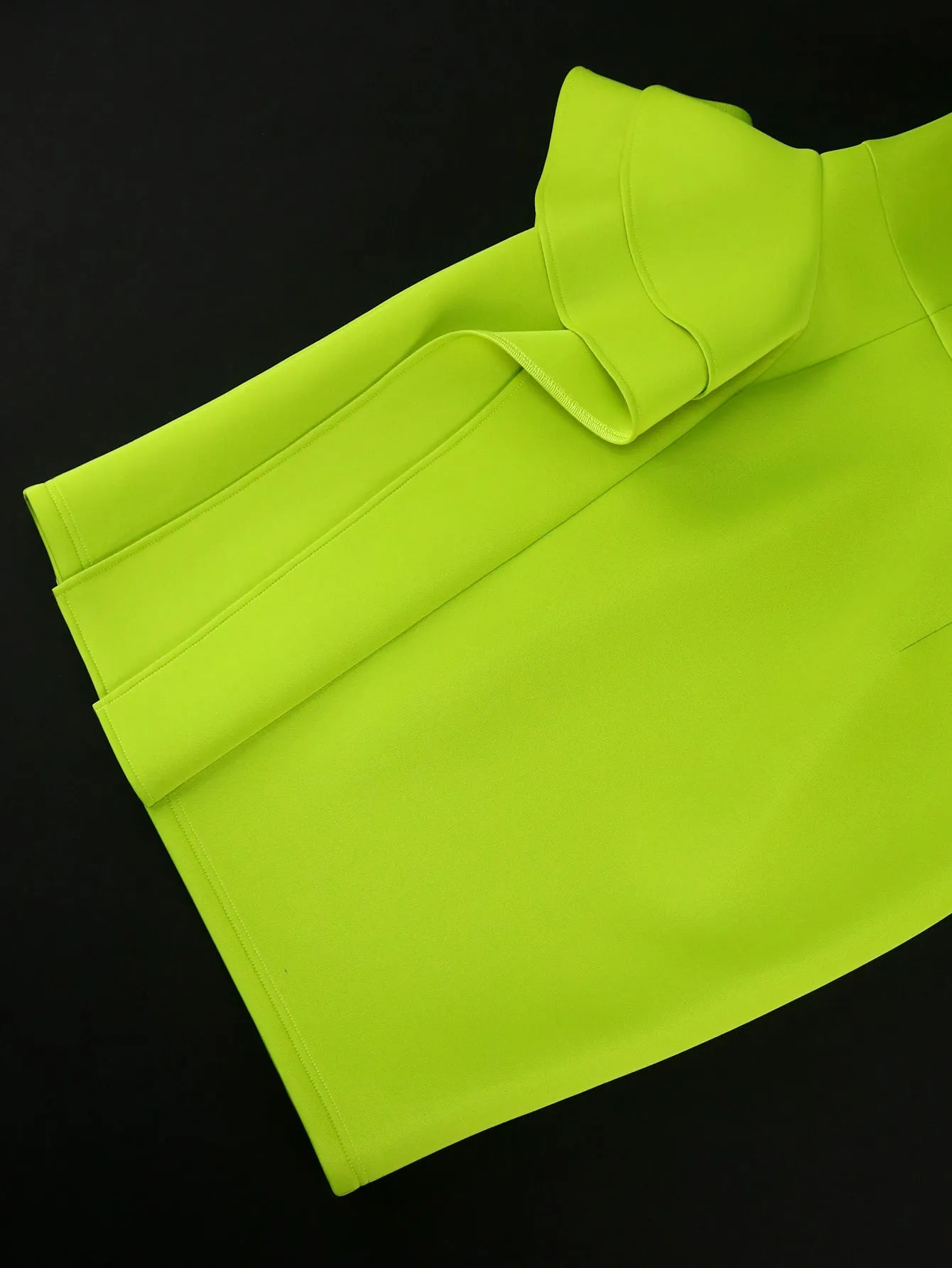 High End Elegant Cocktail Evening Dress Cool Long Sleeve Ruffled Dress Dresses
