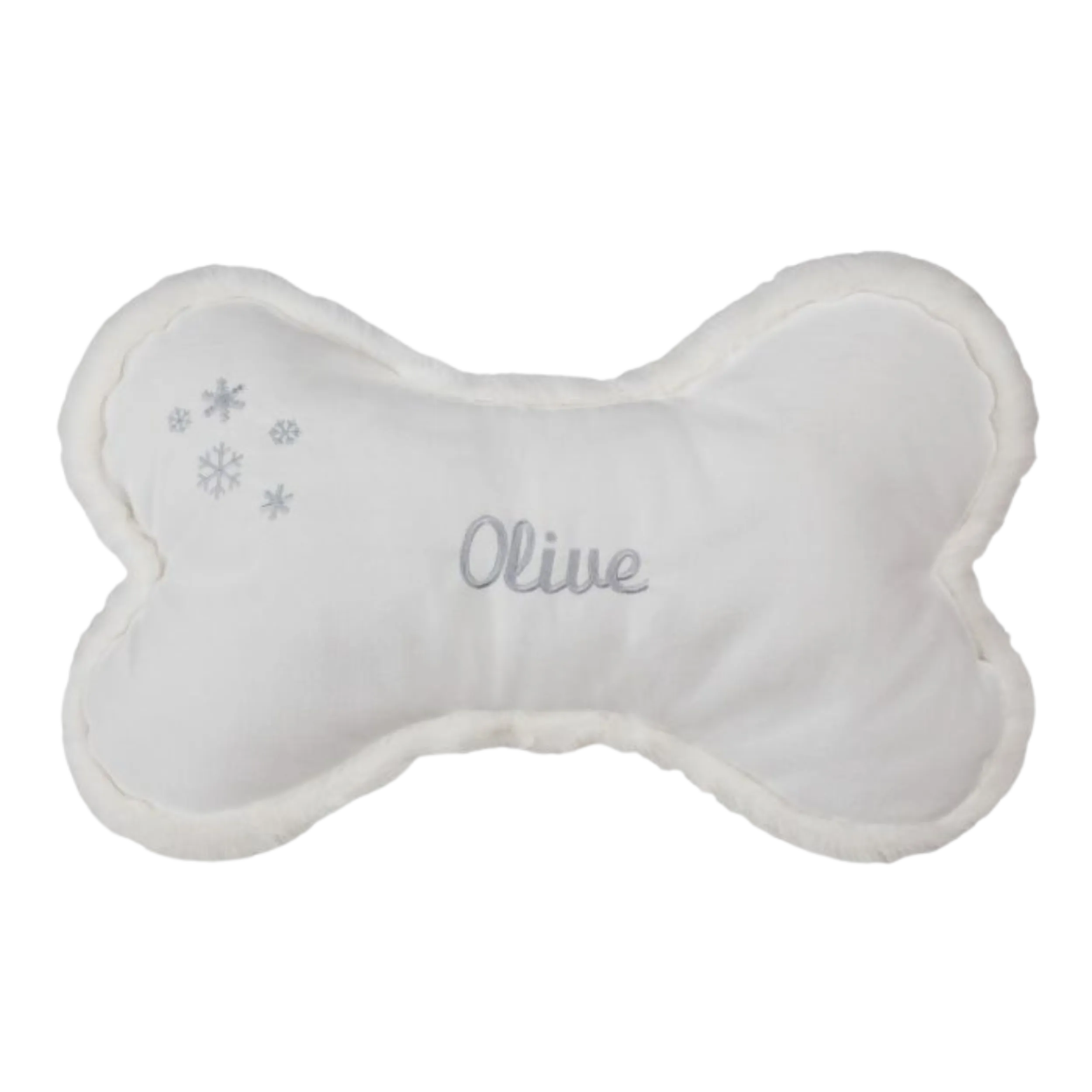 Holiday Bone Pillow | Crimson