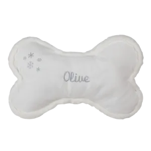 Holiday Bone Pillow | Snowflake