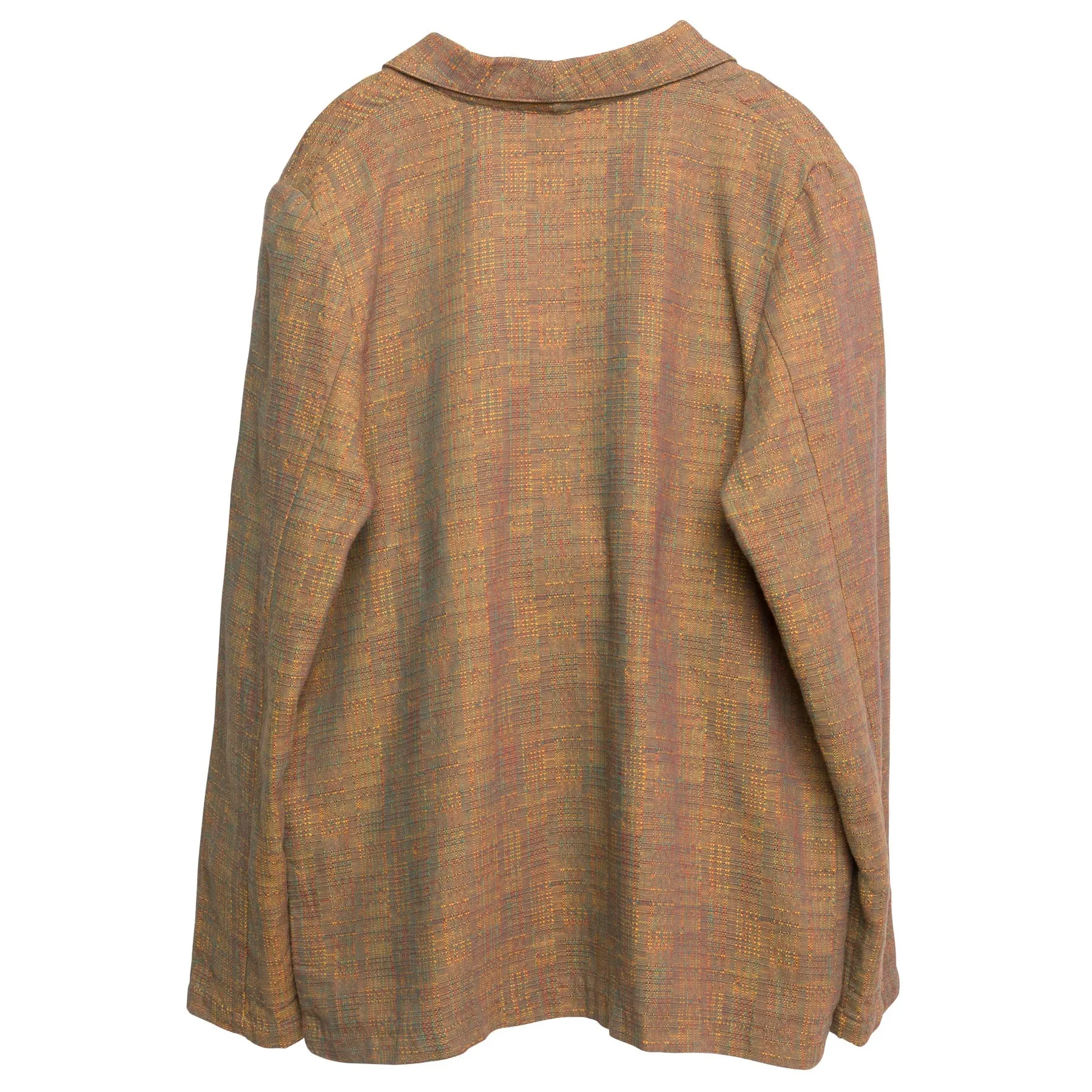 Hopsack Weave Angled Shawl Kimono Jacket