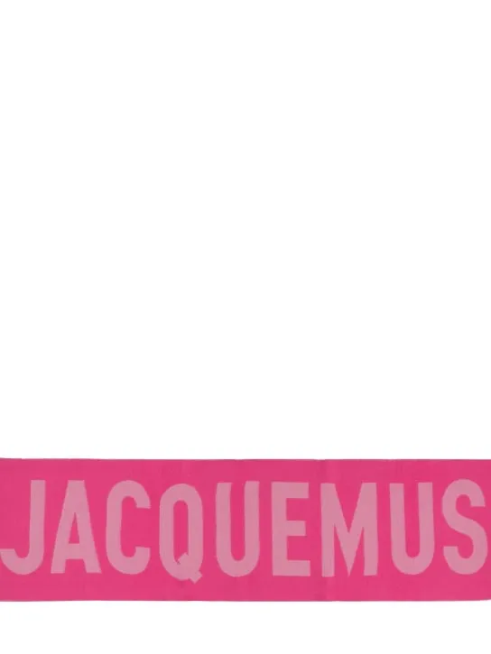 Jacquemus   L&#x27;Echarpe logo wool scarf 
