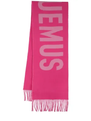 Jacquemus   L&#x27;Echarpe logo wool scarf 