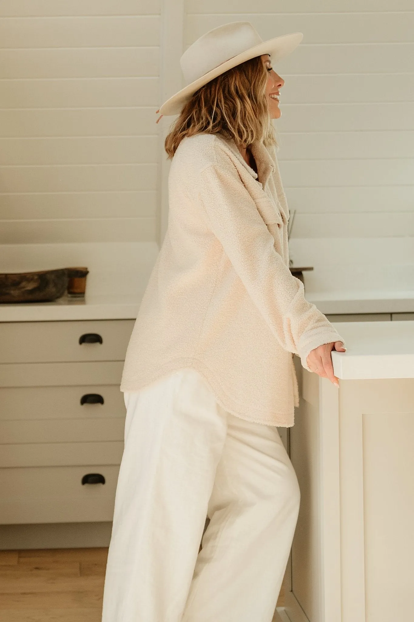 Jayden Sherpa Jacket | Honey