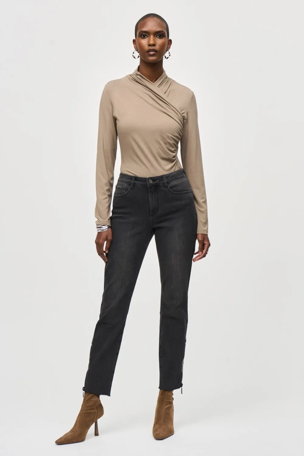 Joseph Ribkoff Denim 243914 Charcoal Grey