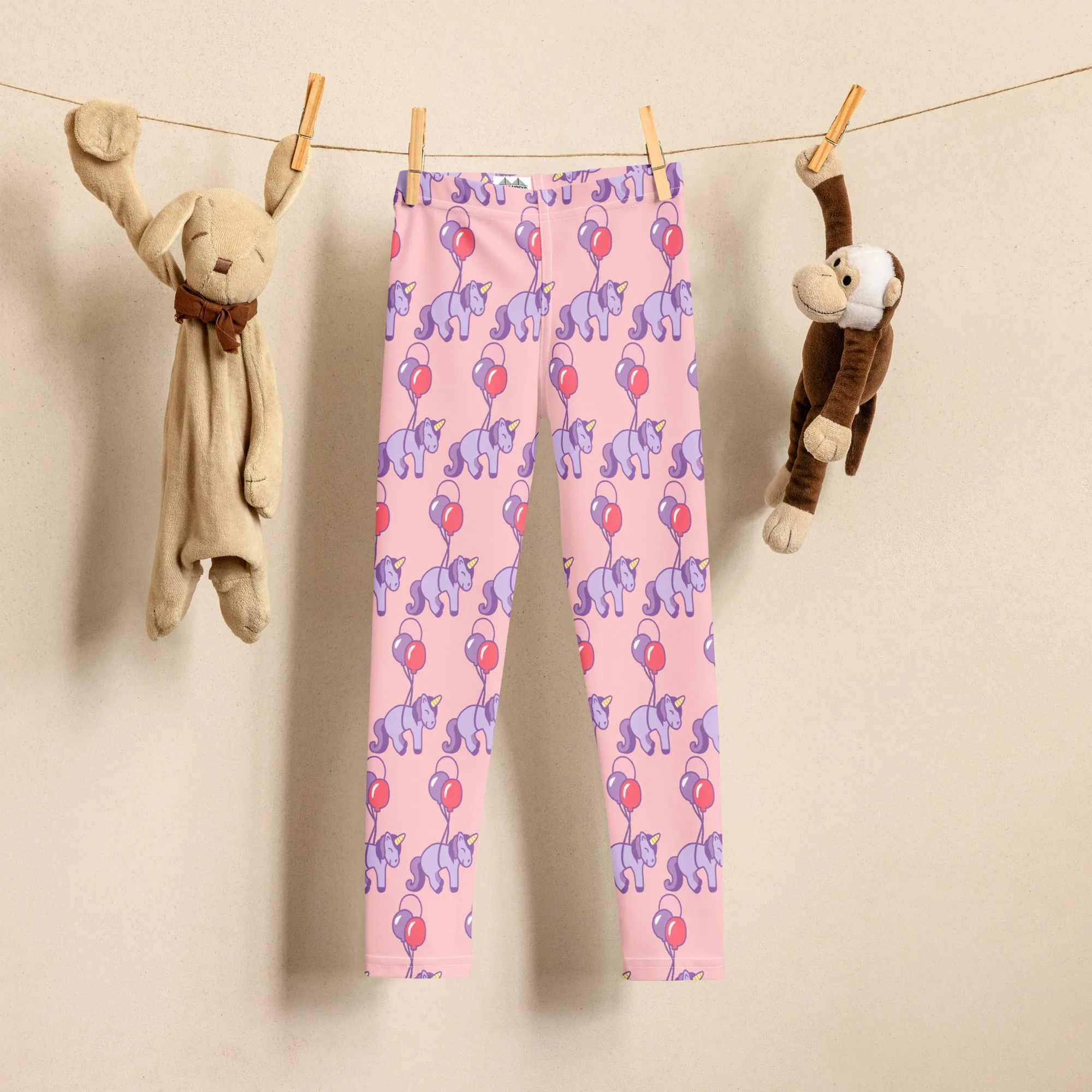 Kid's Leggings Purple Unicorn