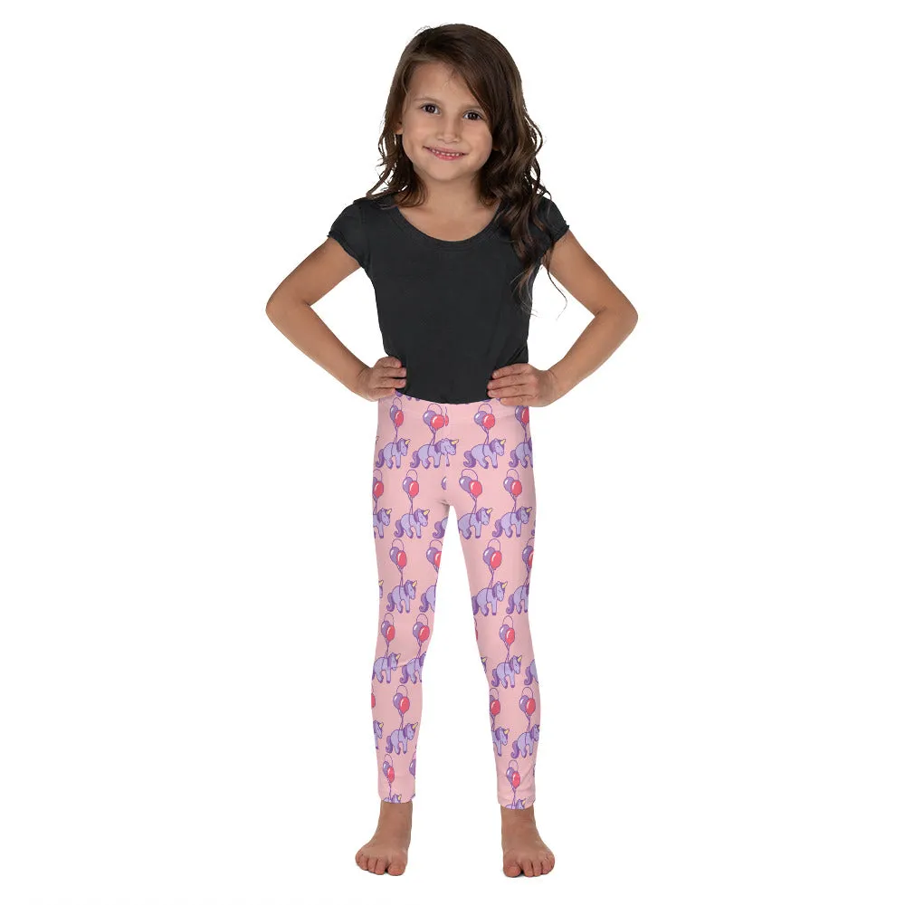 Kid's Leggings Purple Unicorn