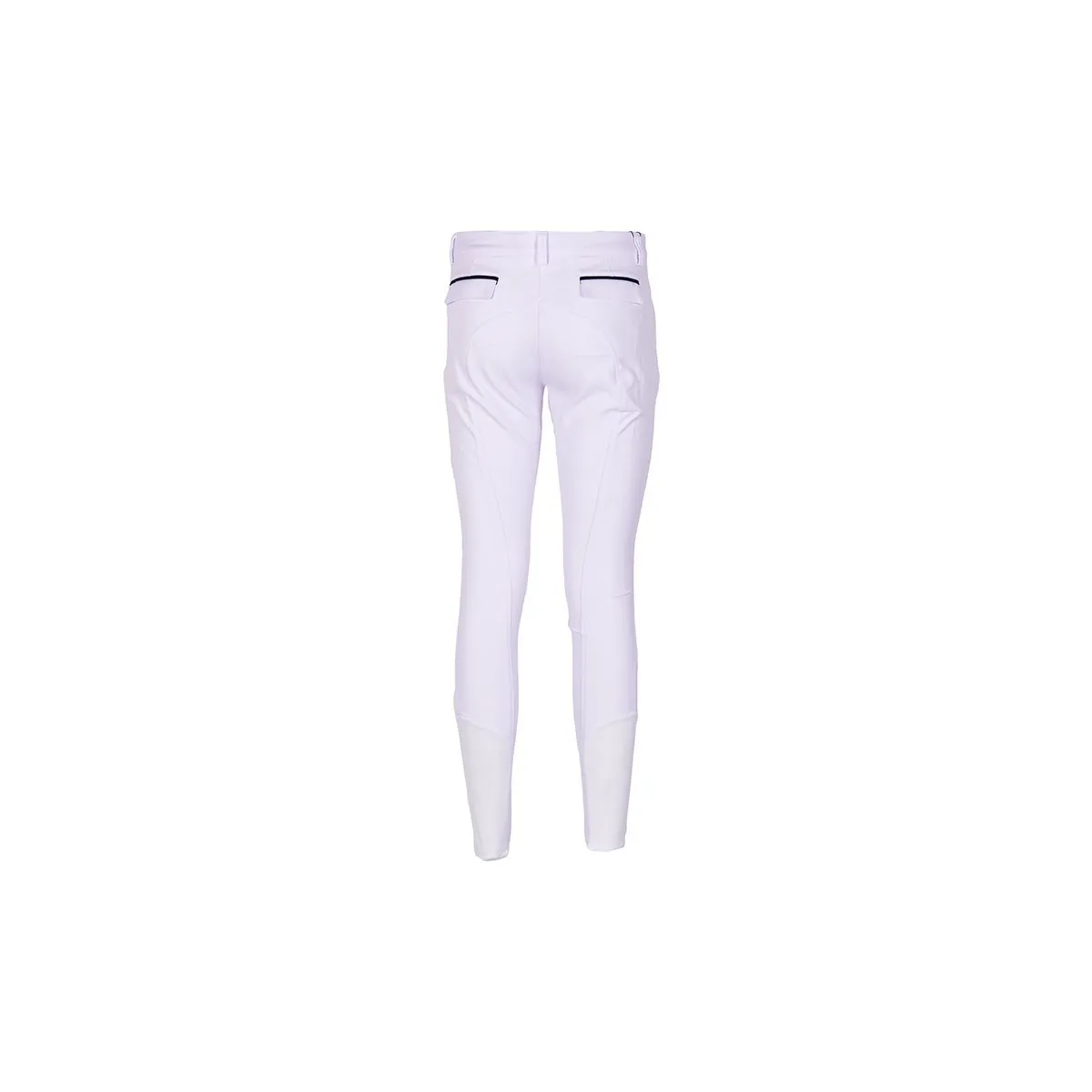 LADIES BREECHES BY ANNA SCARPATI, MOD. SIRI ANNA SCARPATI. COL. WHITE BLUE TRIM