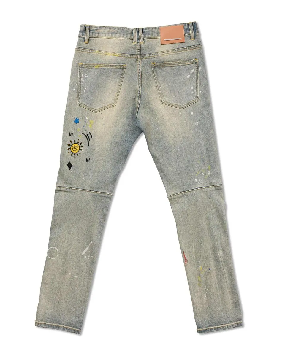 LIGHTS OUT EMBROIDERED JEAN