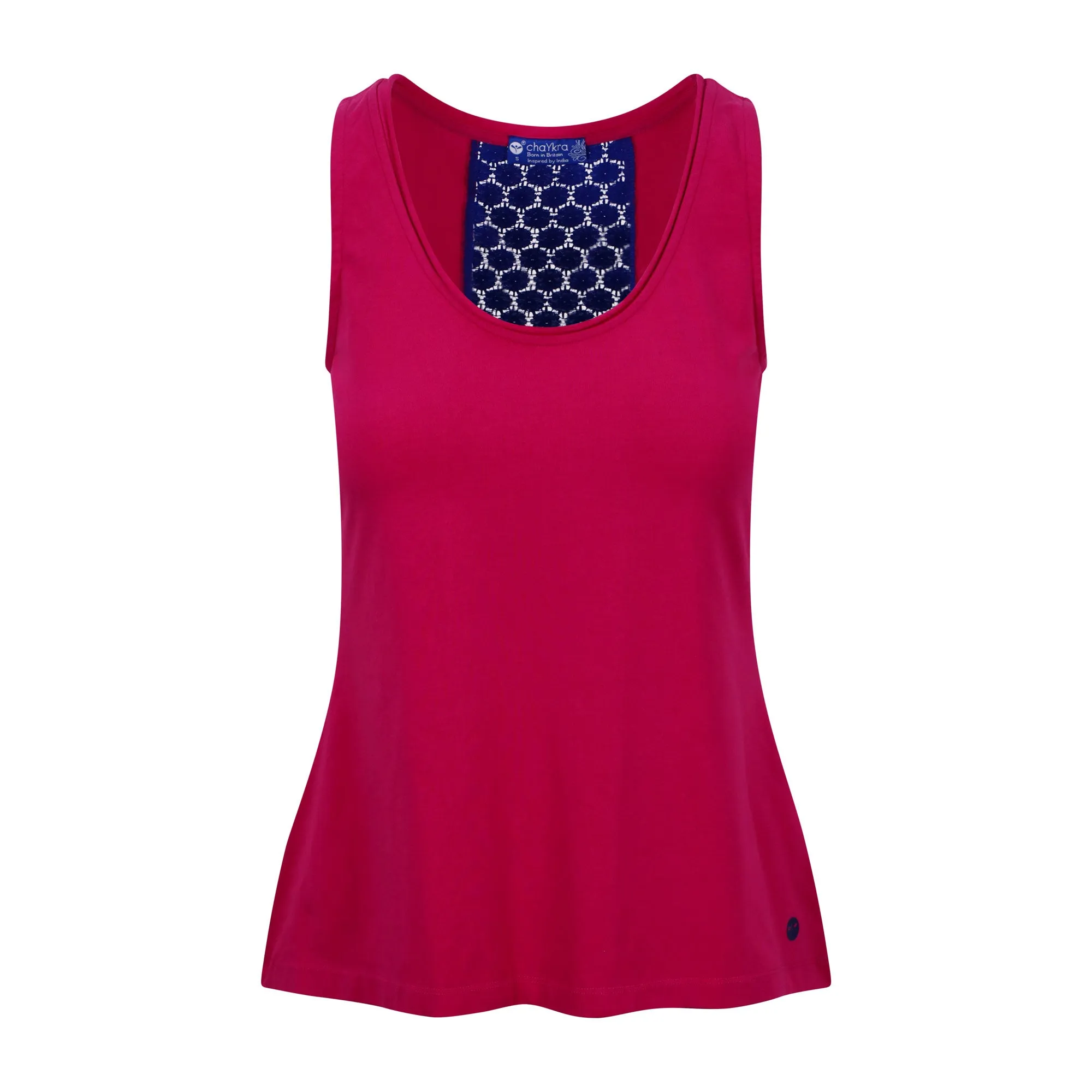 Magenta Contrast Chic Tank