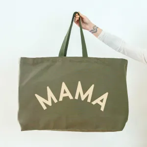 Mama - Oversized Tote Bag - Olive