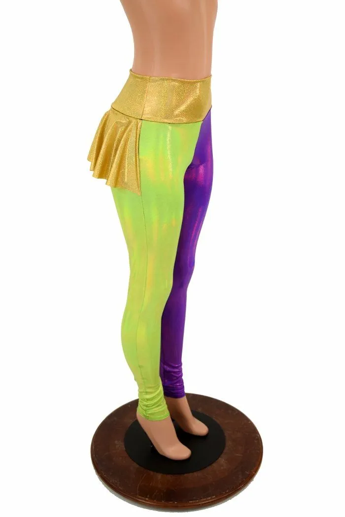 Mardi Gras Ruffle Rump Leggings