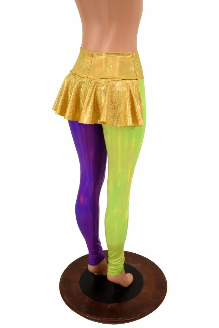 Mardi Gras Ruffle Rump Leggings