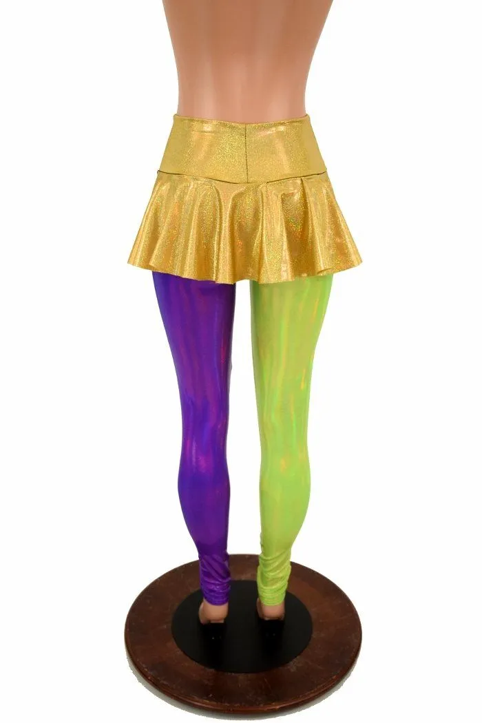 Mardi Gras Ruffle Rump Leggings