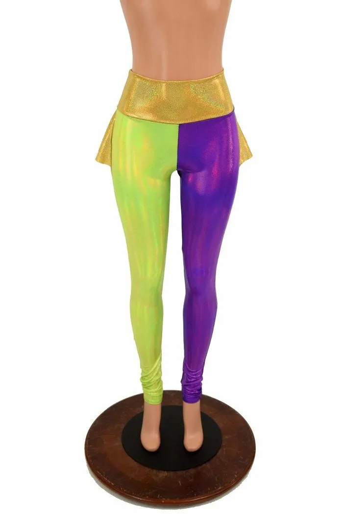 Mardi Gras Ruffle Rump Leggings