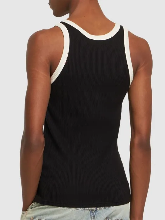 Marni   Ribbed jersey tank top 
