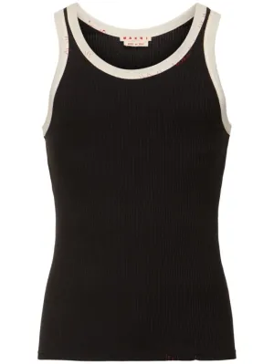 Marni   Ribbed jersey tank top 