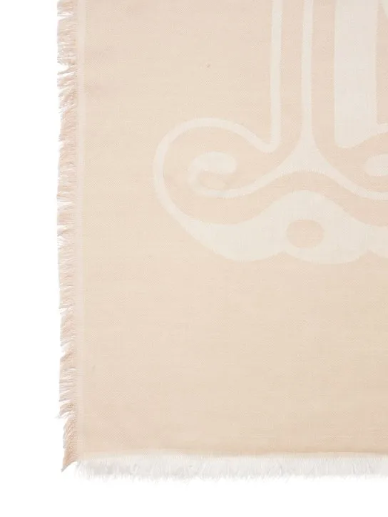 Max Mara   Doroty maxi monogram jacquard silk scarf 