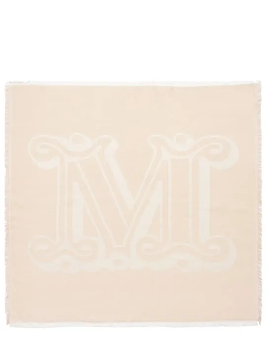 Max Mara   Doroty maxi monogram jacquard silk scarf 